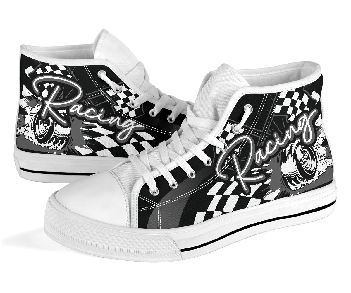 Racing High Top Shoes grey