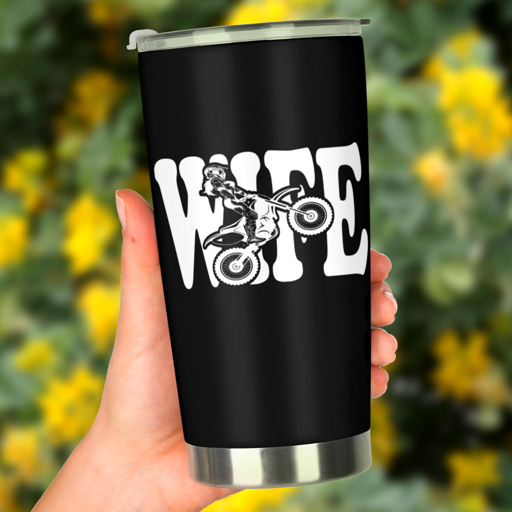 motocross wife tumbler