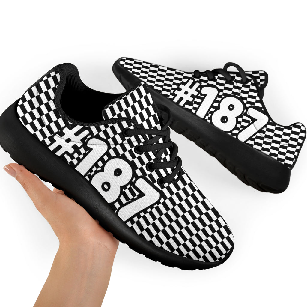 Racing Sneakers Checkered Flag