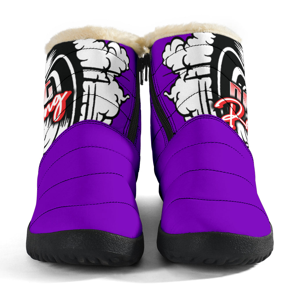 Drag Racing Cozy Winter Boots 