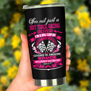 dirt track racing girlfriend tumbler