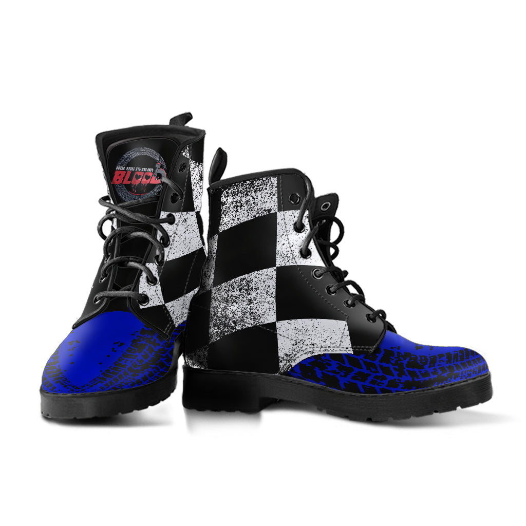 Racing Checkered Boots
