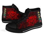 Drag Racing Thunder Skull High Top Shoes
