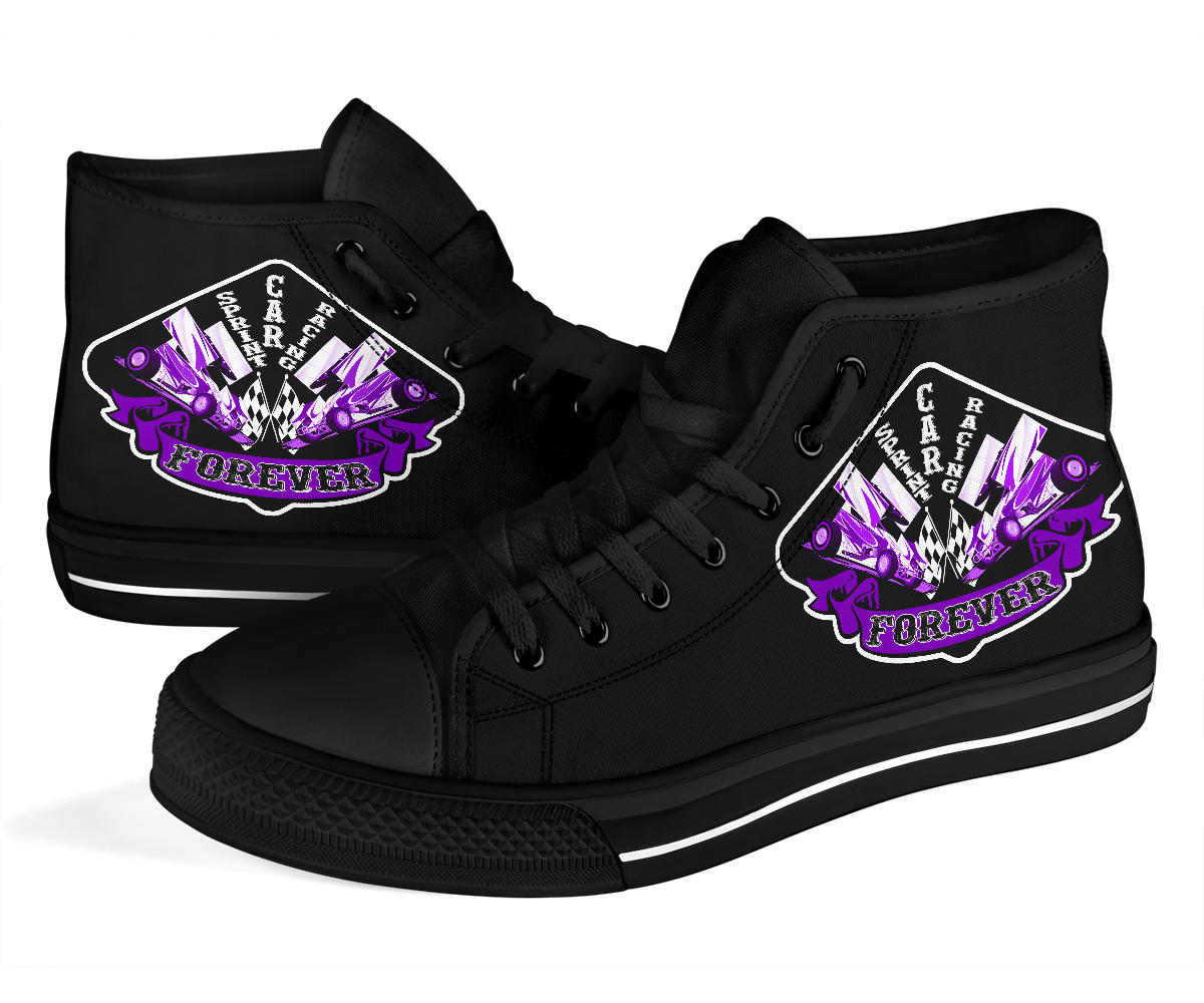 Sprint Car Racing High Top Shoes