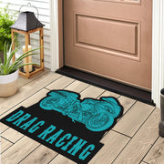 Custom Shaped Hayabusa Bike Door Mat