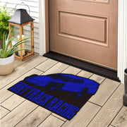 Custom shaped dirt modified door mat