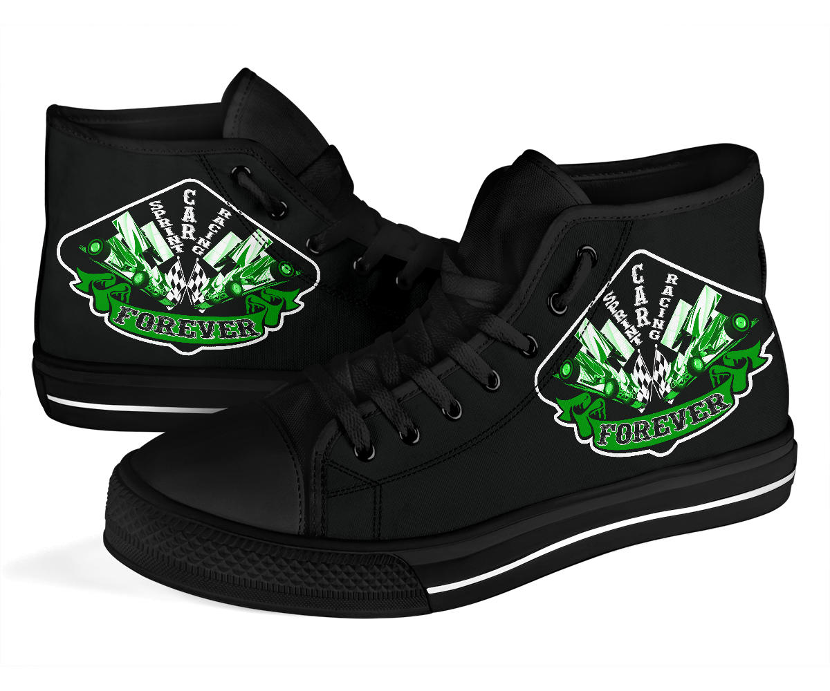 Sprint Car Racing High Top Shoes
