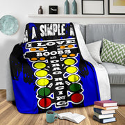 I'm A Simple Man Drag Racing Blanket
