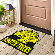 Custom Shaped Monster Trucks Door Mat