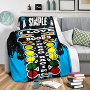I'm A Simple Man Drag Racing Blanket