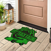 Custom shaped dirt modified door mat