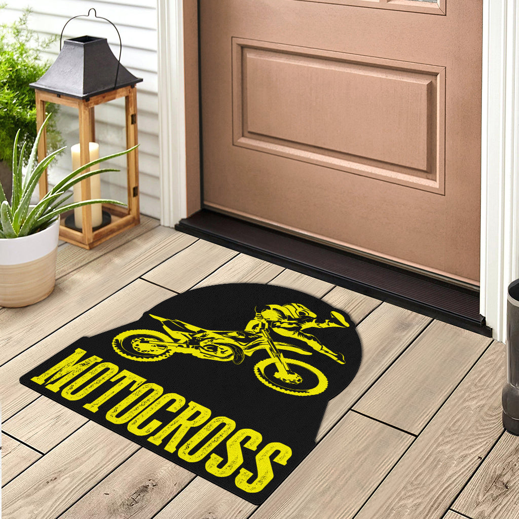 Custom Shaped Motocross Door Mat