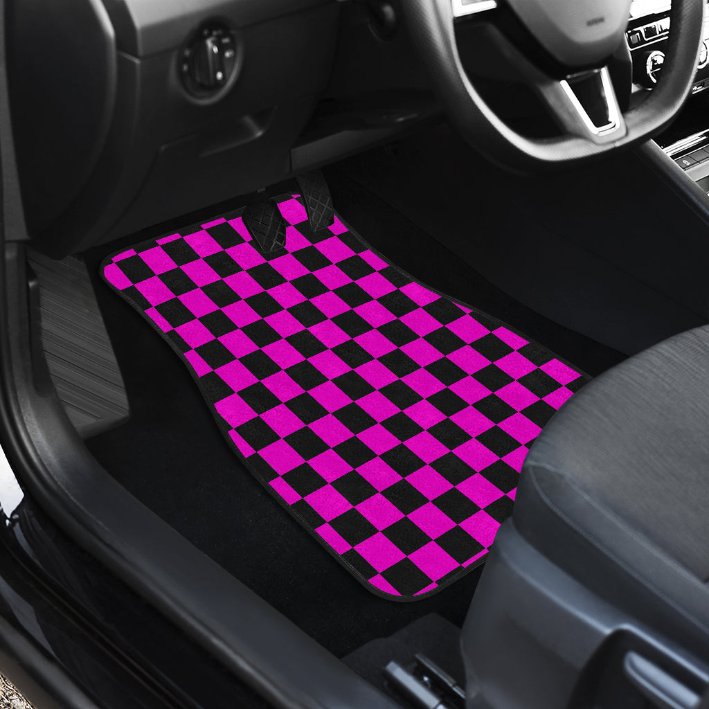Racing Checkered Flag Car Mats