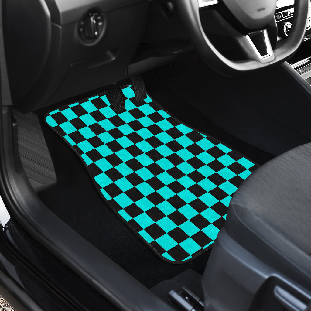 Racing Checkered Flag Car Mats