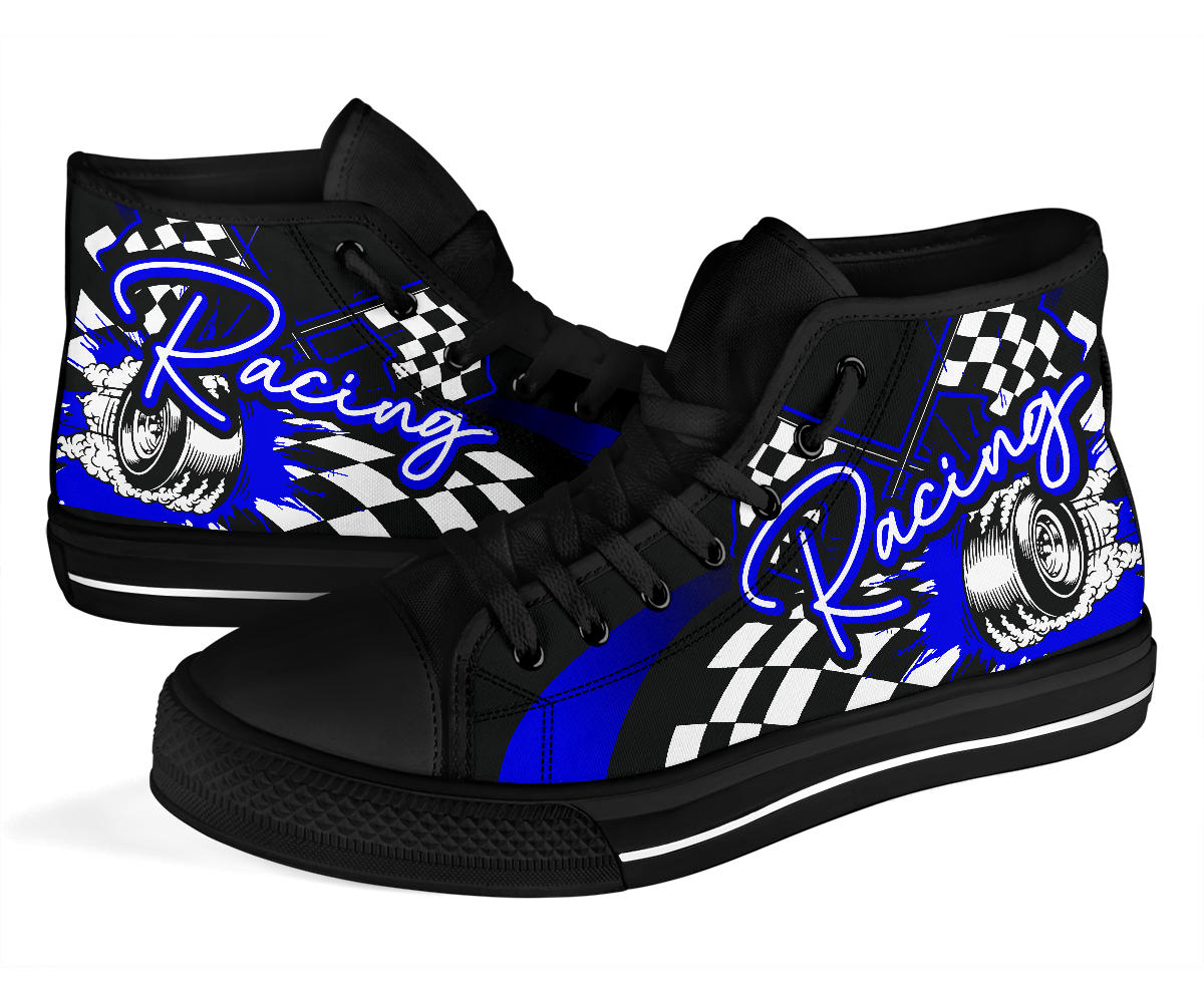 Racing High Top Shoes blue