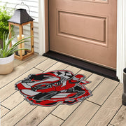 Custom shaped kart racing door mat