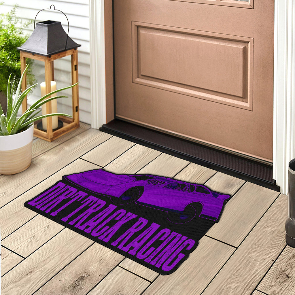 Custom shaped sprint car door mat