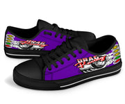 Drag Racing Low Top Shoes purple