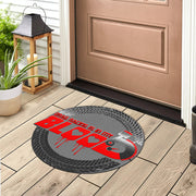 Drag Racing Is In My Blood Custom Shaped Door Mat