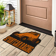 Custom shaped sprint car non-wing door mat