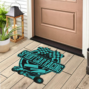 Custom shaped sprint car door mat