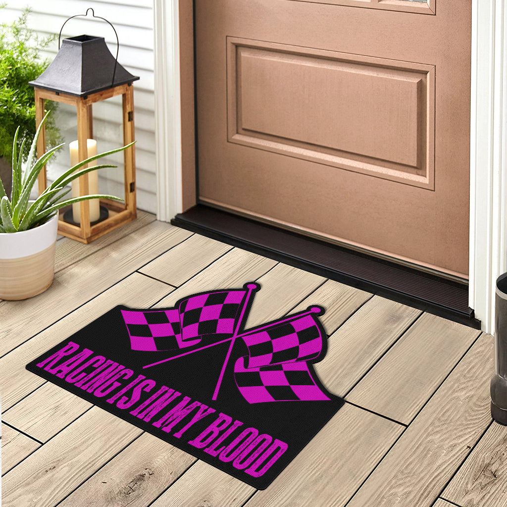Racing Shaped Door Mats