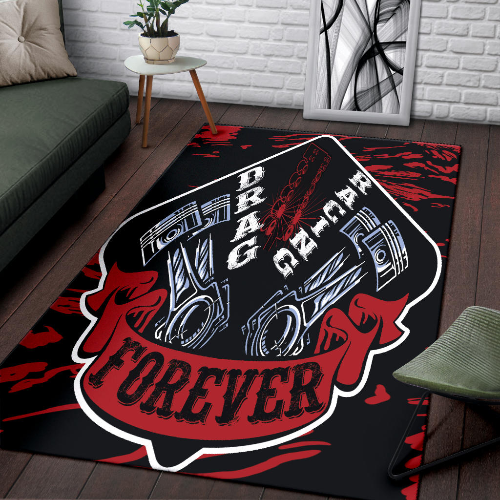Drag Racing Forever Rug