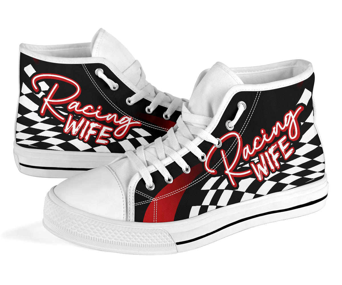Racing Wife High Top Shoes