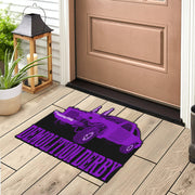 Custom shaped demolition derby door mat