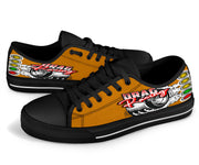 Drag Racing Low Top Shoes orange