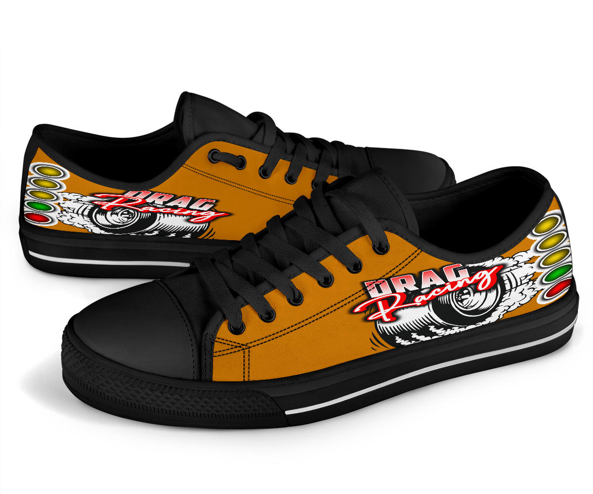 Drag Racing Low Top Shoes orange