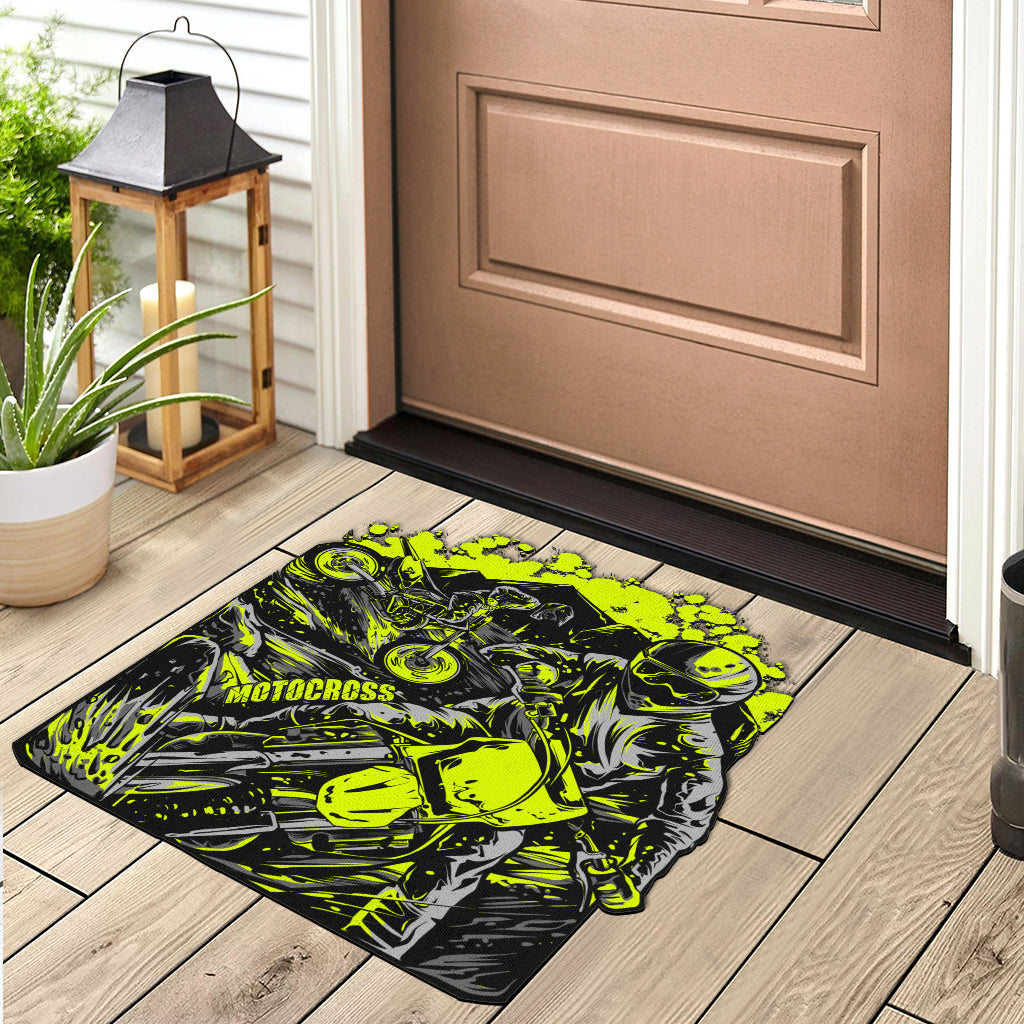 Custom Shaped Motocross Door Mat
