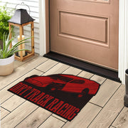 Custom shaped dirt modified door mat