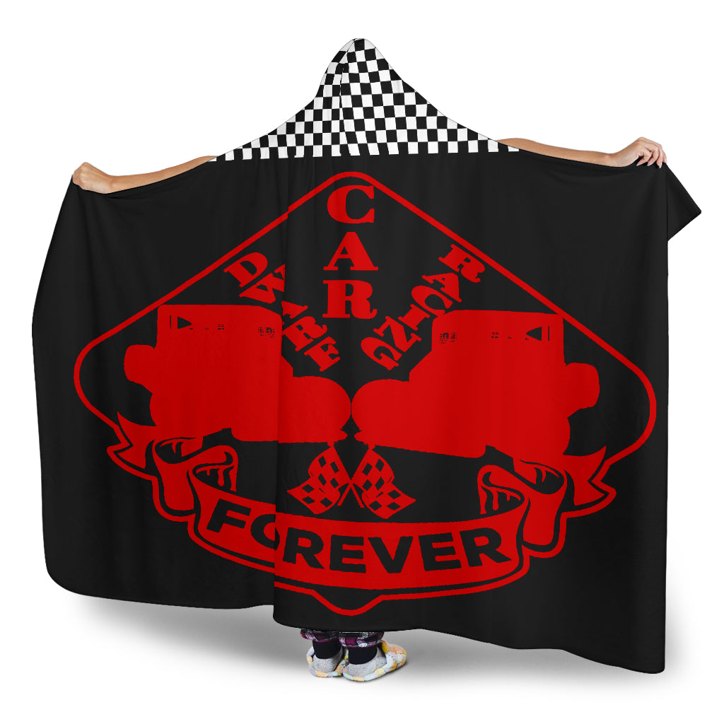 Dwarf Car Racing Forever Hooded Blanket