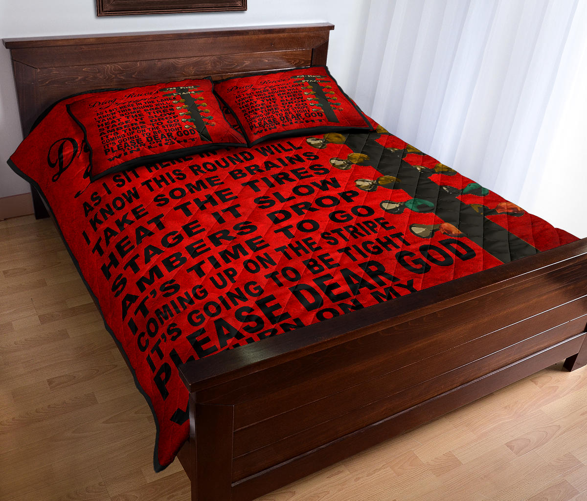 Drag Racer's Prayer Quilt Bed Set