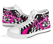Racing High Top Shoes pink