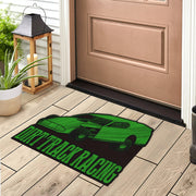 Custom shaped dirt modified door mat