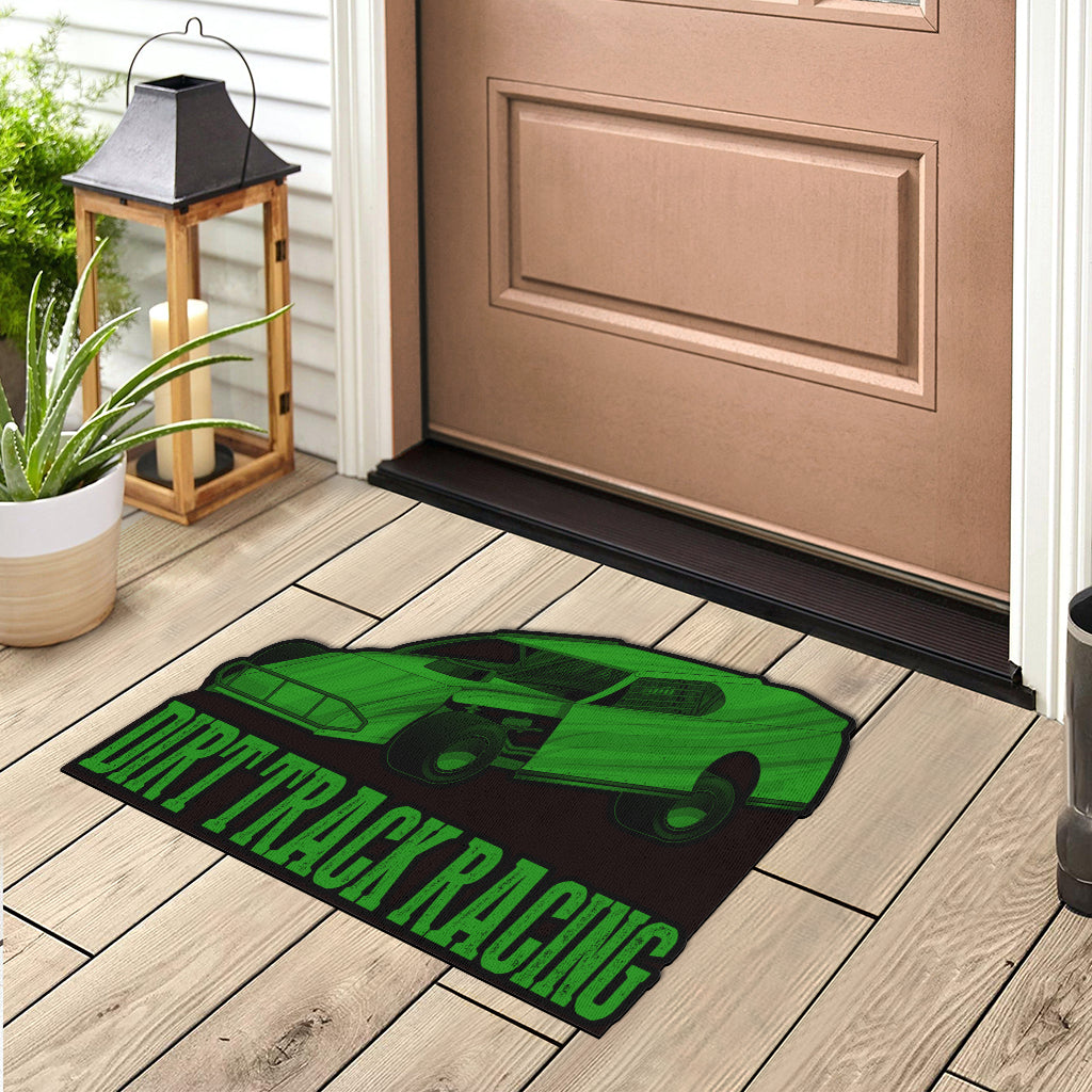 Custom shaped dirt modified door mat