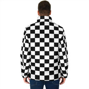 Racing checkered flag padded jackets