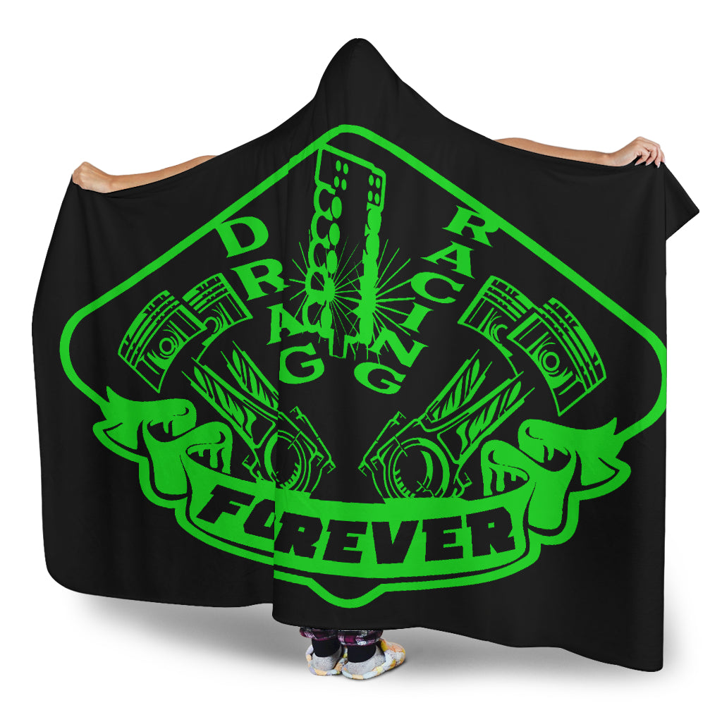 Drag Racing Forever Hooded Blanket