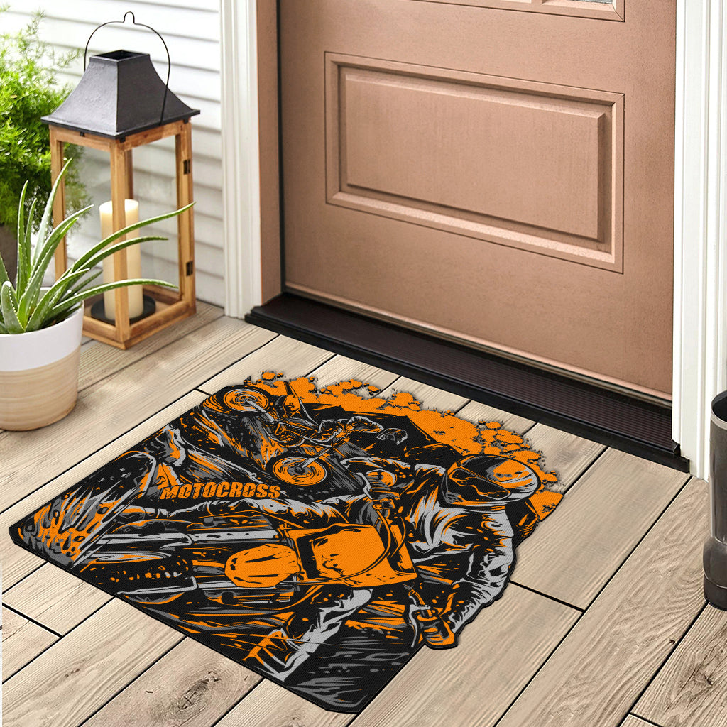 Custom Shaped Motocross Door Mat