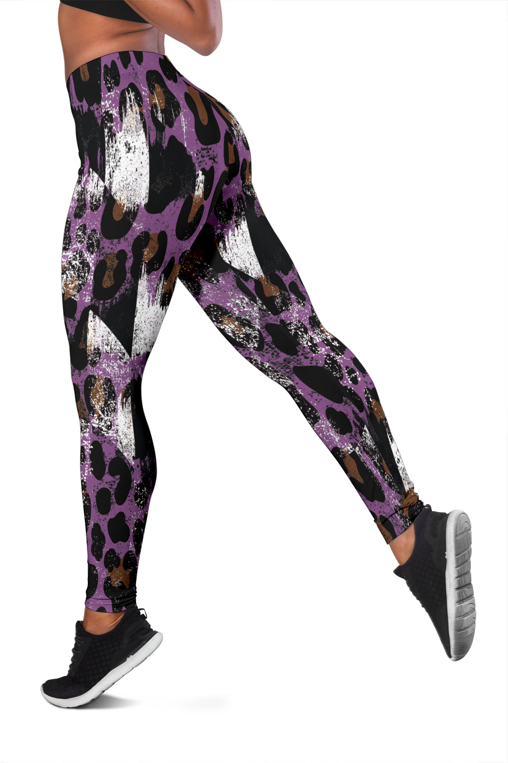 Racing Leopard Checkered Leggings