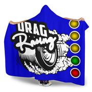 Drag Racing Hooded Blanket