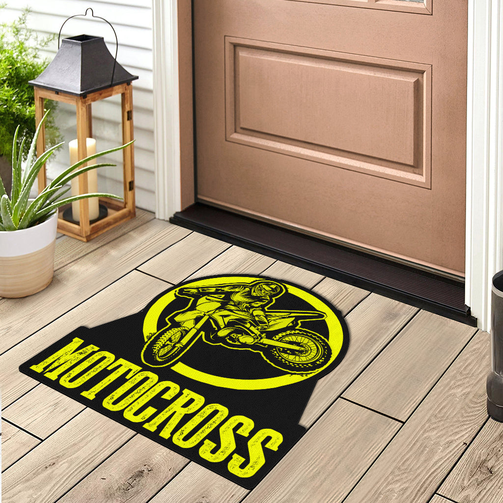 Custom Shaped Motocross Door Mat