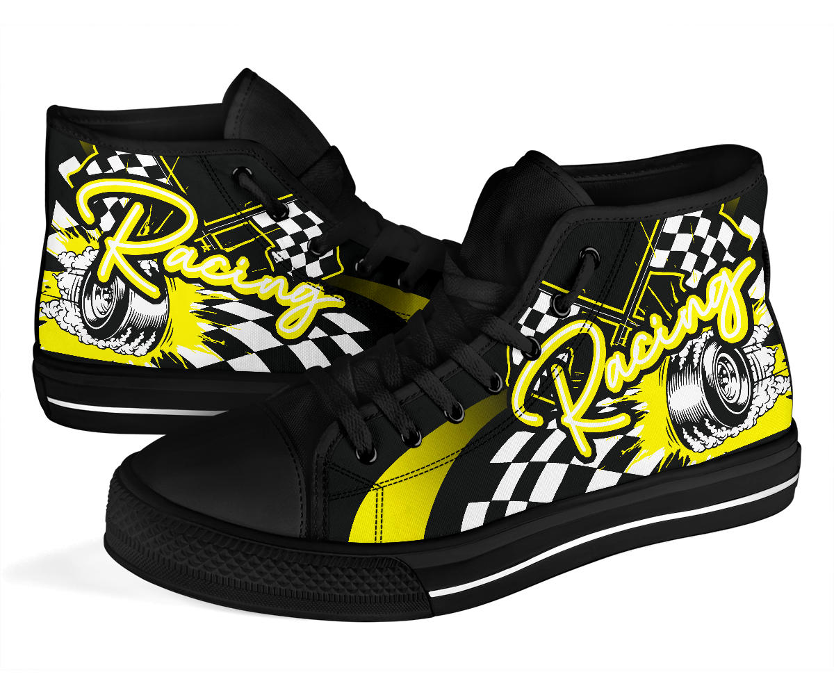 Racing High Top Shoes yellow