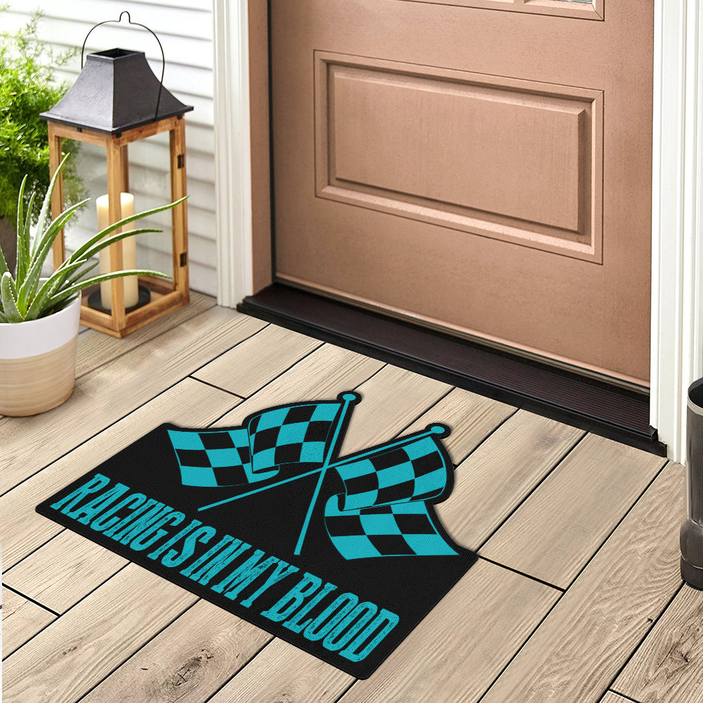 Racing Shaped Door Mats