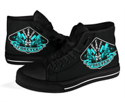 Sprint Car Racing High Top Shoes