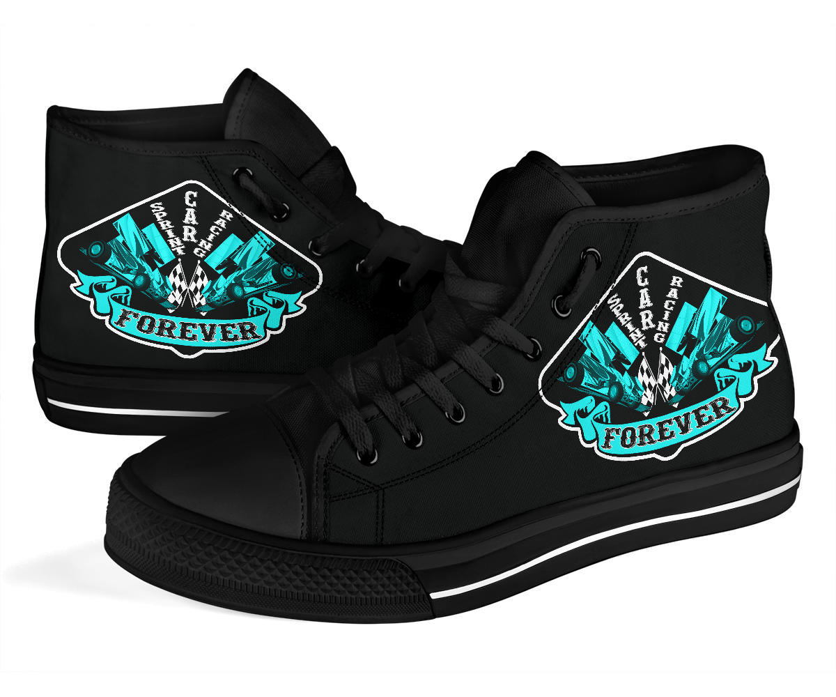Sprint Car Racing High Top Shoes