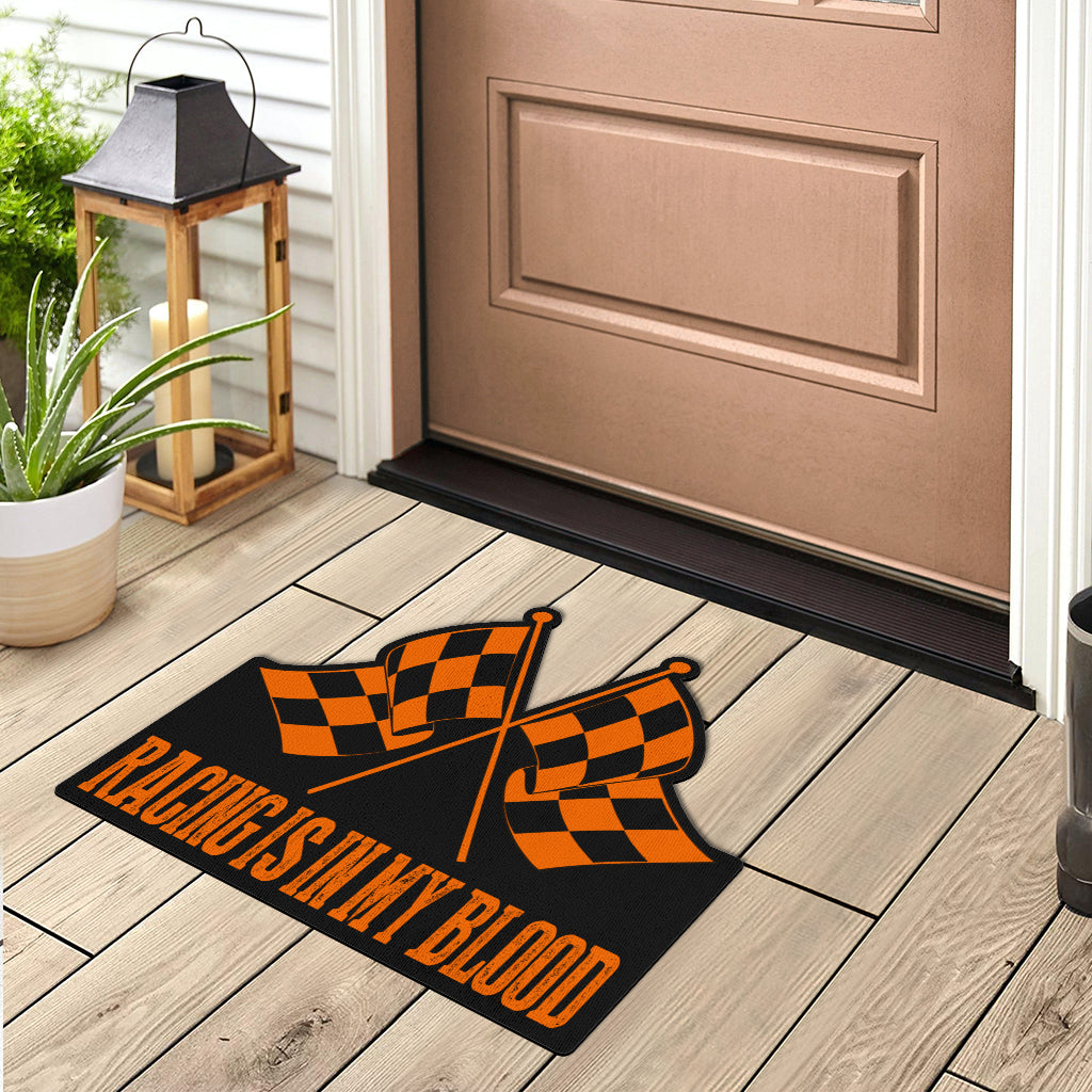 Racing Shaped Door Mats