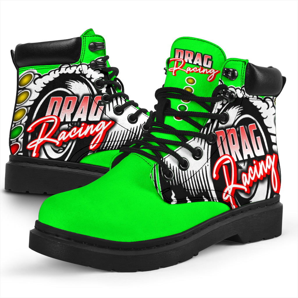 Drag Racing All-Season Boots pistachio
